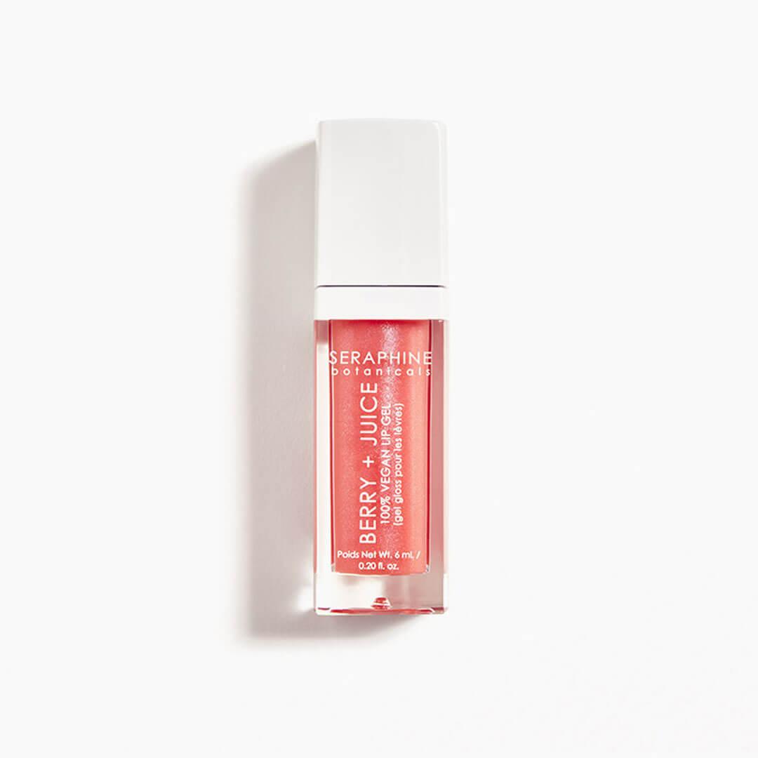 SERAPHINE BOTANICALS Berry + Juice - 100% Vegan Lip Gel in Dainty Peach Mobile productId:p-kdgpnzcof7wk1bjx