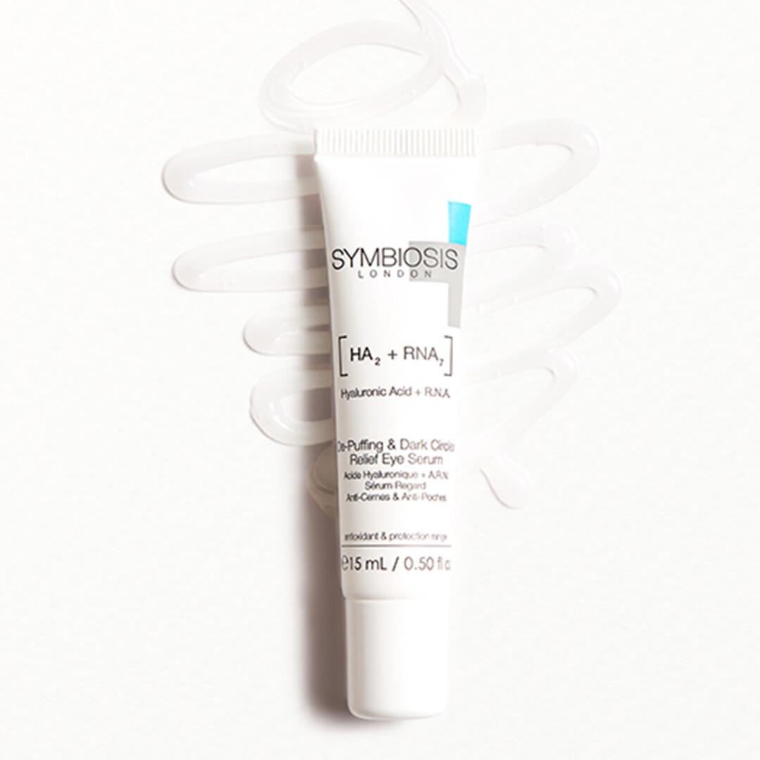 SYMBIOSIS SKINCARE Hyaluronic Acid + R.N.A. De-Puffing & Dark Circles Relief Eye Serum Desktop