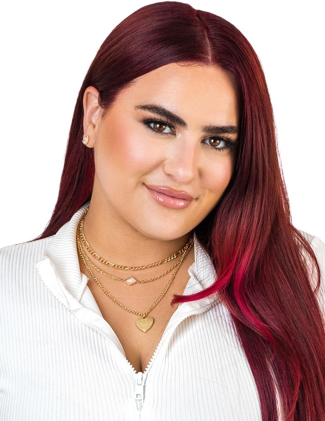 Portrait of Gabriela Trujillo against white background Desktop